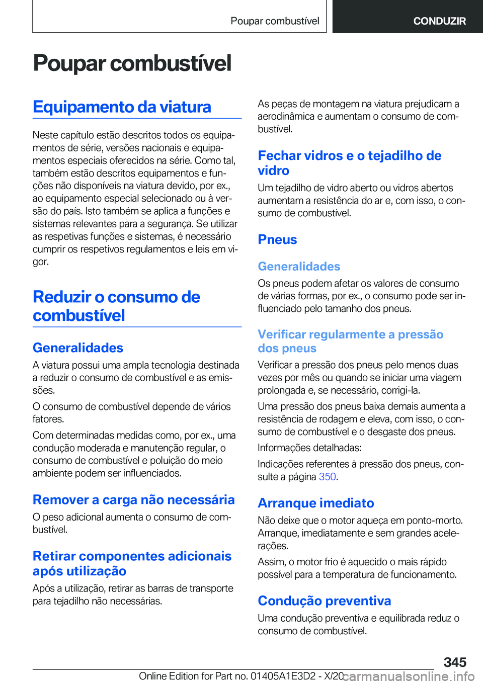 BMW M4 2021  Manual do condutor (in Portuguese) �P�o�u�p�a�r��c�o�m�b�u�s�t�