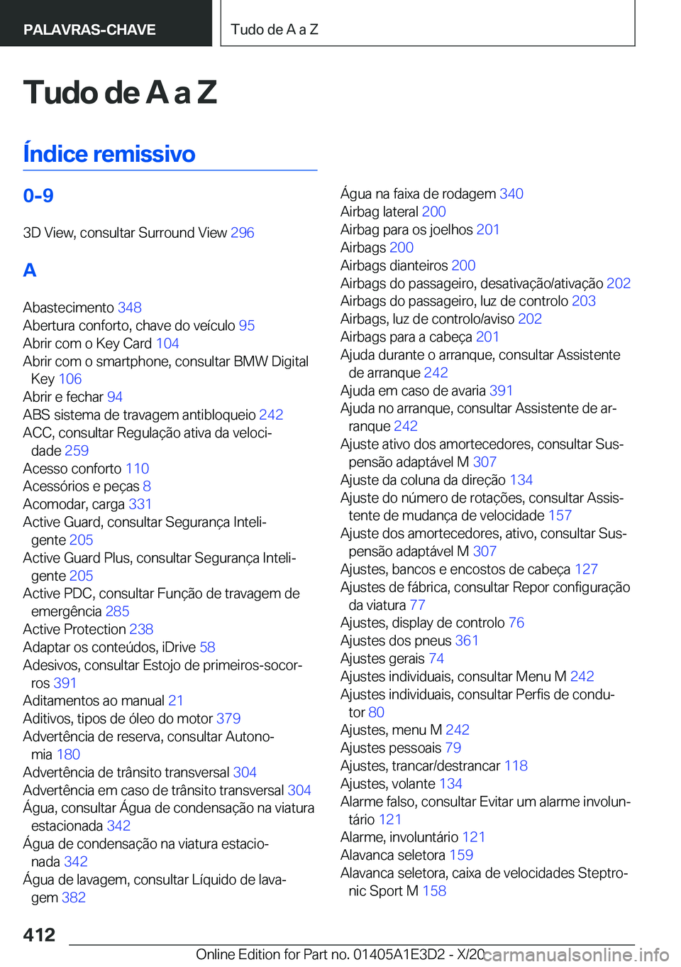 BMW M4 2021  Manual do condutor (in Portuguese) �T�u�d�o��d�e��A��a��Z
�