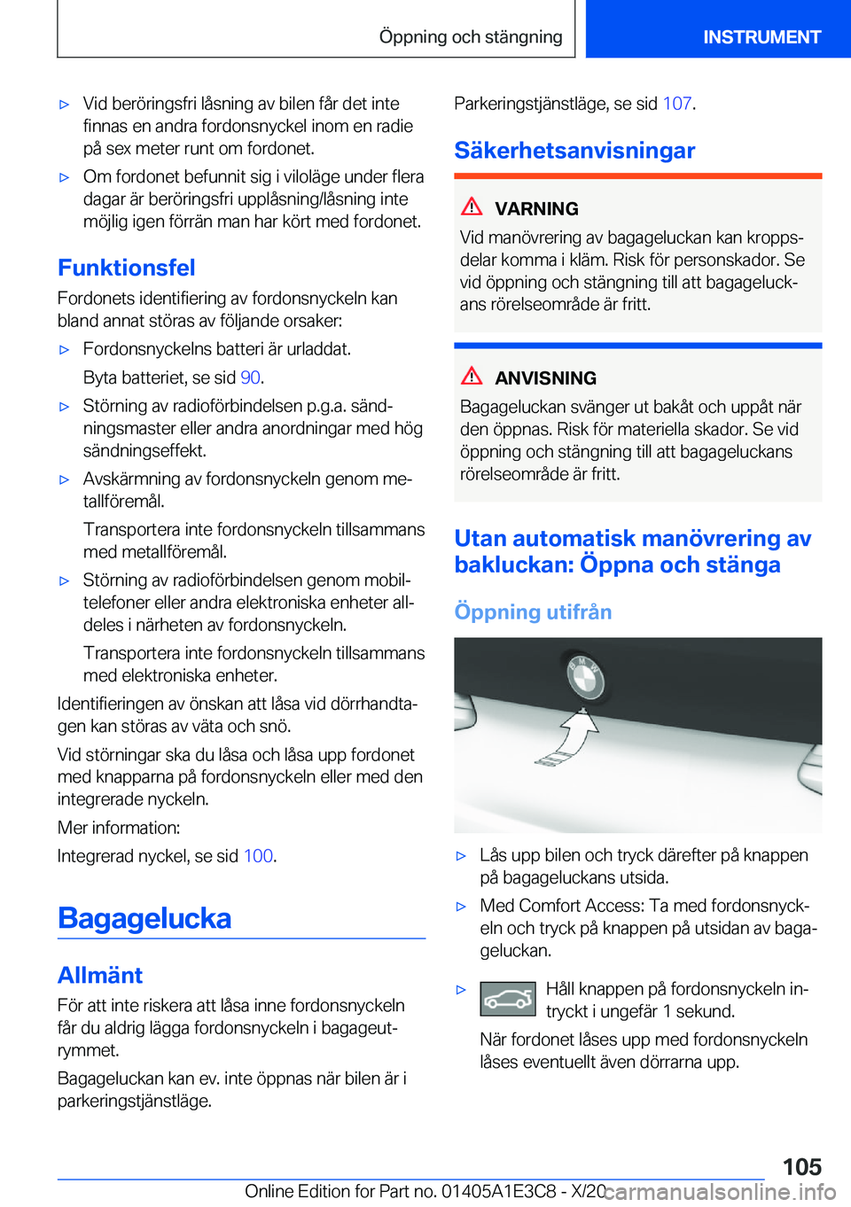 BMW M4 2021  InstruktionsbÖcker (in Swedish) 'x�V�i�d��b�e�r�