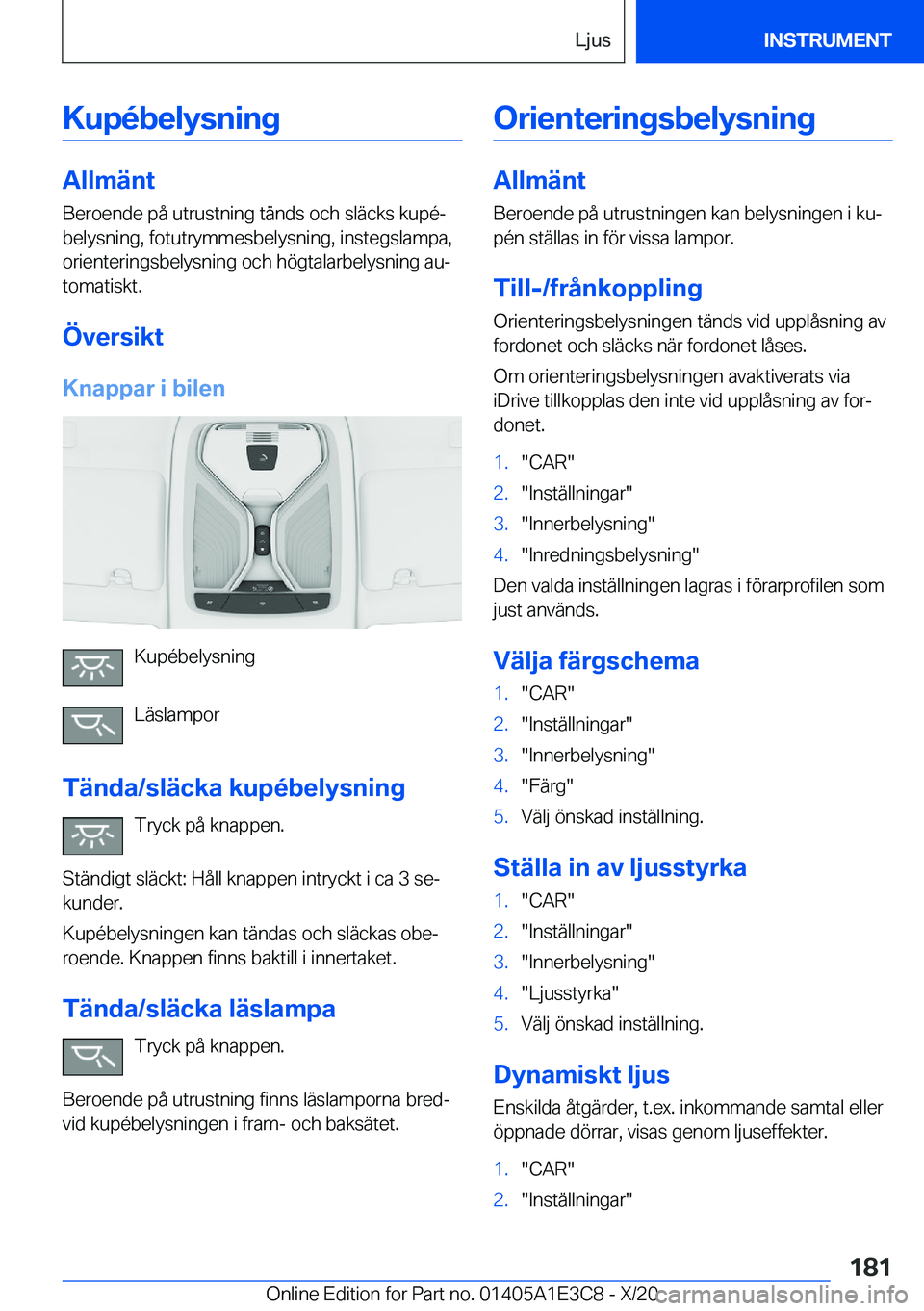 BMW M4 2021  InstruktionsbÖcker (in Swedish) �K�u�p�