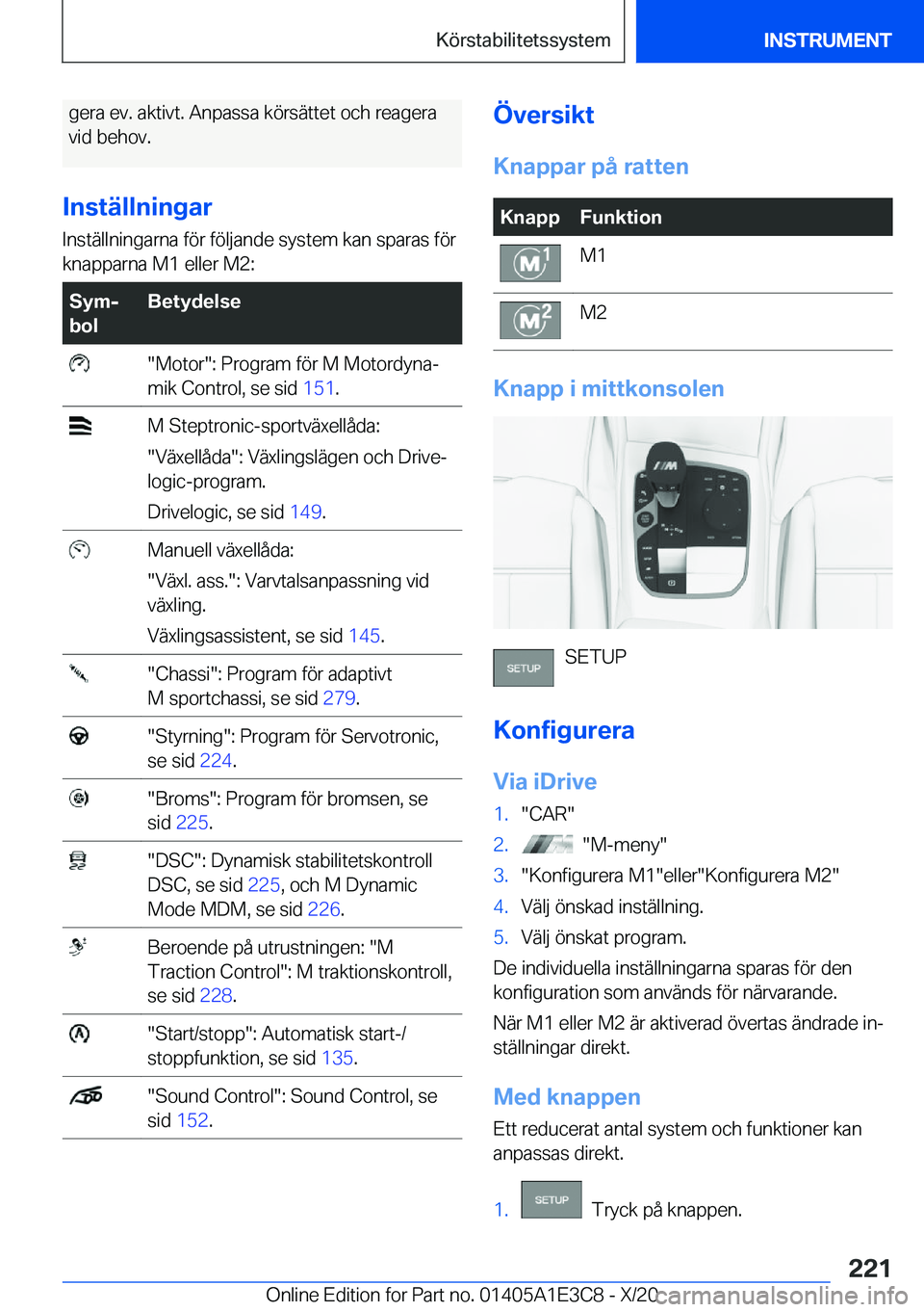 BMW M4 2021  InstruktionsbÖcker (in Swedish) �g�e�r�a��e�v�.��a�k�t�i�v�t�.��A�n�p�a�s�s�a��k�