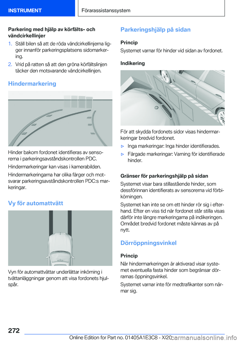 BMW M4 2021  InstruktionsbÖcker (in Swedish) �P�a�r�k�e�r�i�n�g��m�e�d��h�j�ä�l�p��a�v��k�
