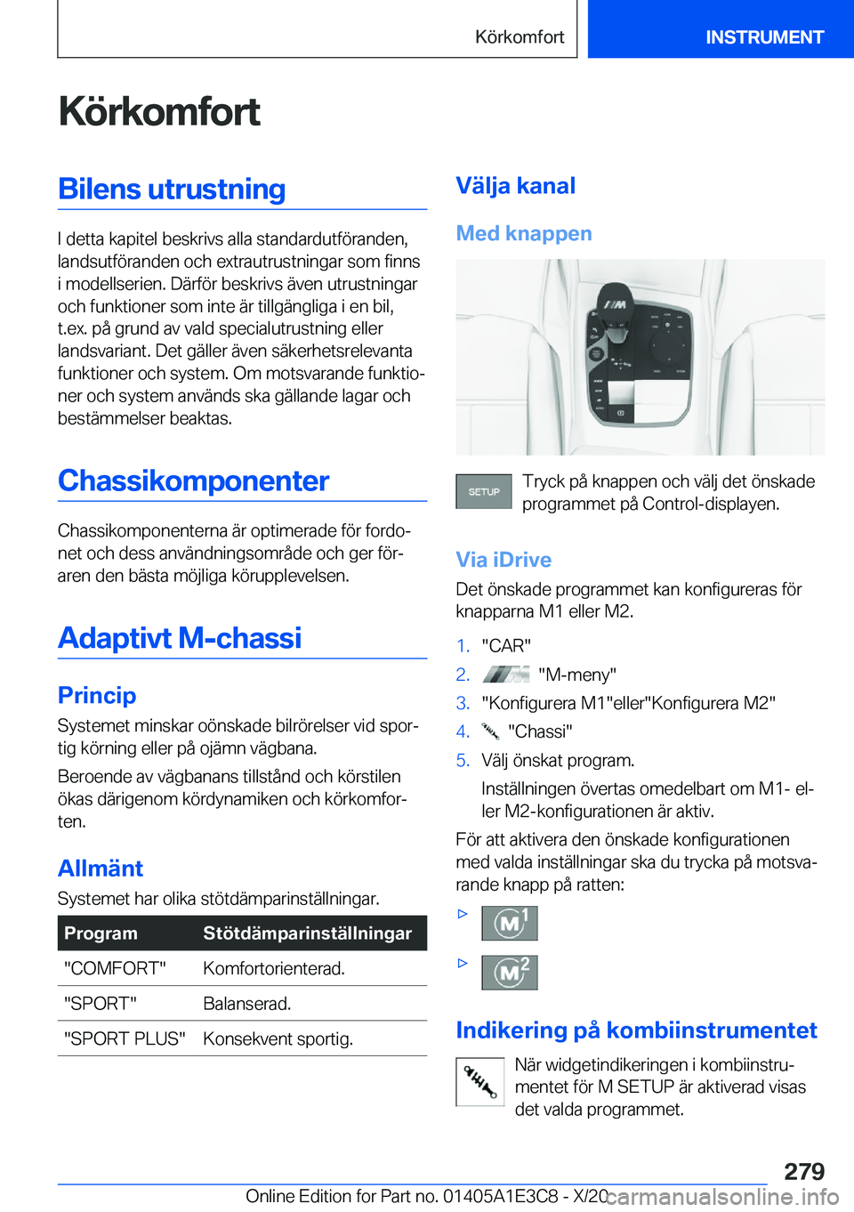BMW M4 2021  InstruktionsbÖcker (in Swedish) �K�