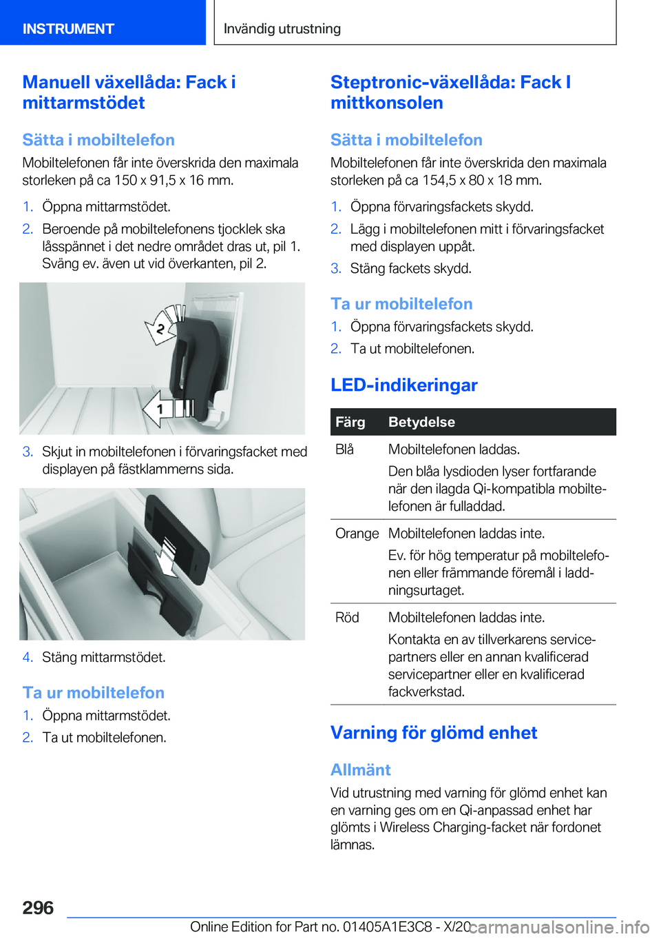 BMW M4 2021  InstruktionsbÖcker (in Swedish) �M�a�n�u�e�l�l��v�ä�x�e�l�l�å�d�a�:��F�a�c�k��i
�m�i�t�t�a�r�m�s�t�
