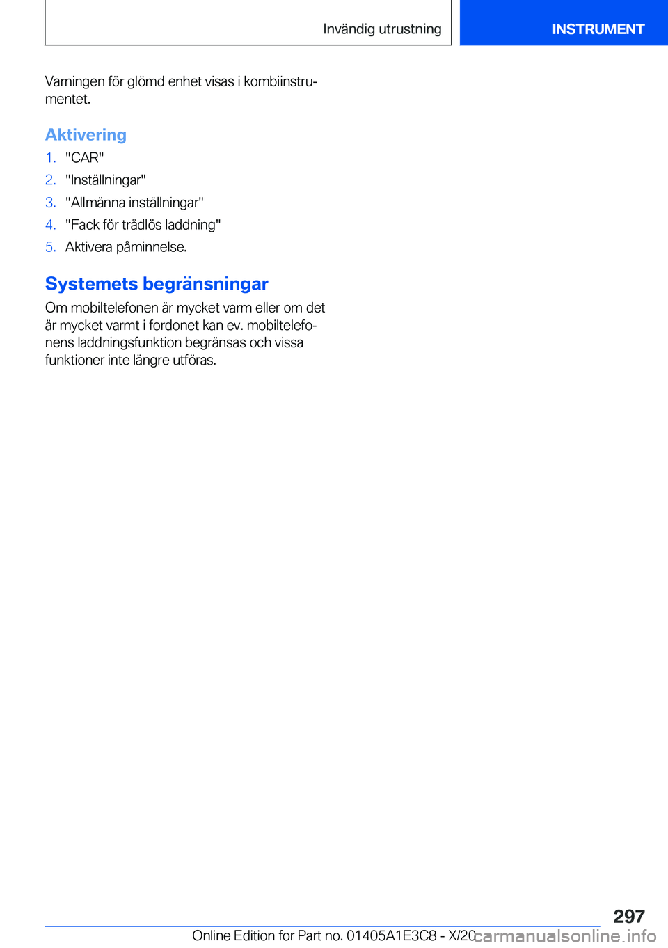 BMW M4 2021  InstruktionsbÖcker (in Swedish) �V�a�r�n�i�n�g�e�n��f�
