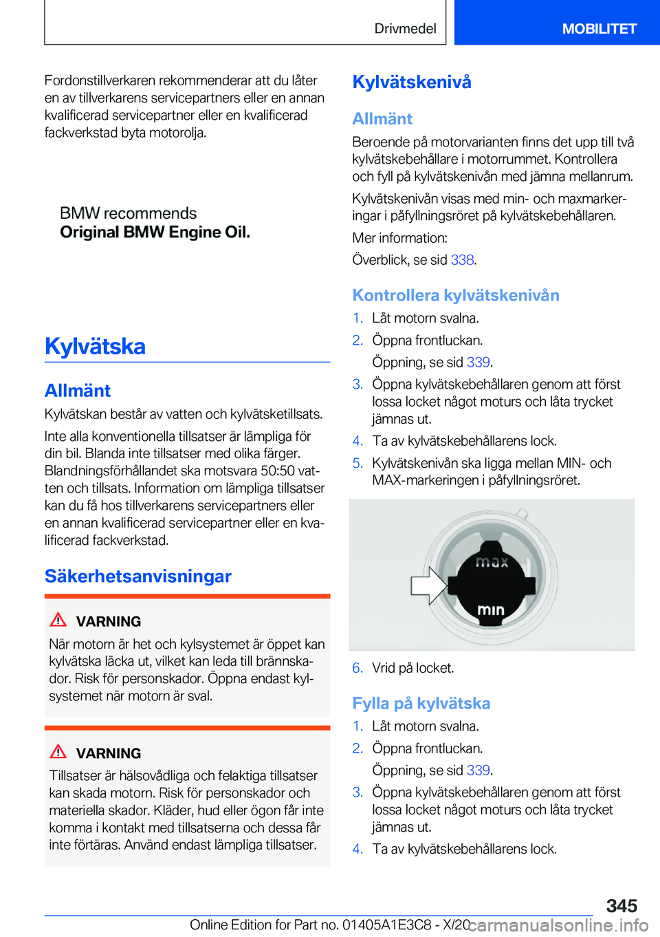 BMW M4 2021  InstruktionsbÖcker (in Swedish) �F�o�r�d�o�n�s�t�i�l�l�v�e�r�k�a�r�e�n��r�e�k�o�m�m�e�n�d�e�r�a�r��a�t�t��d�u��l�å�t�e�r�e�n��a�v��t�i�l�l�v�e�r�k�a�r�e�n�s��s�e�r�v�i�c�e�p�a�r�t�n�e�r�s��e�l�l�e�r��e�n��a�n�n�a�n
�k�v�a