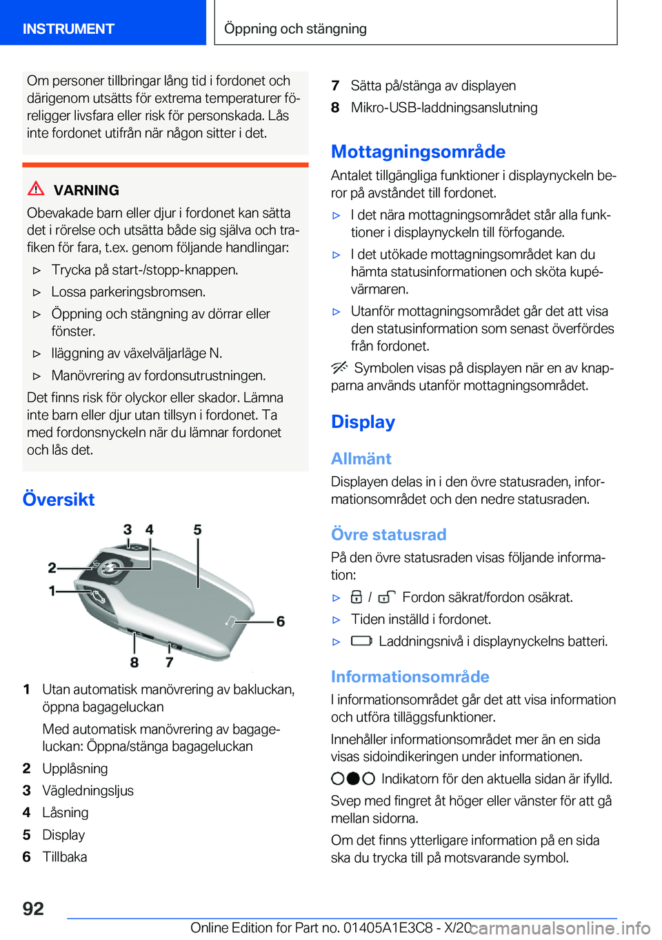 BMW M4 2021  InstruktionsbÖcker (in Swedish) �O�m��p�e�r�s�o�n�e�r��t�i�l�l�b�r�i�n�g�a�r��l�å�n�g��t�i�d��i��f�o�r�d�o�n�e�t��o�c�h�d�ä�r�i�g�e�n�o�m��u�t�s�ä�t�t�s��f�