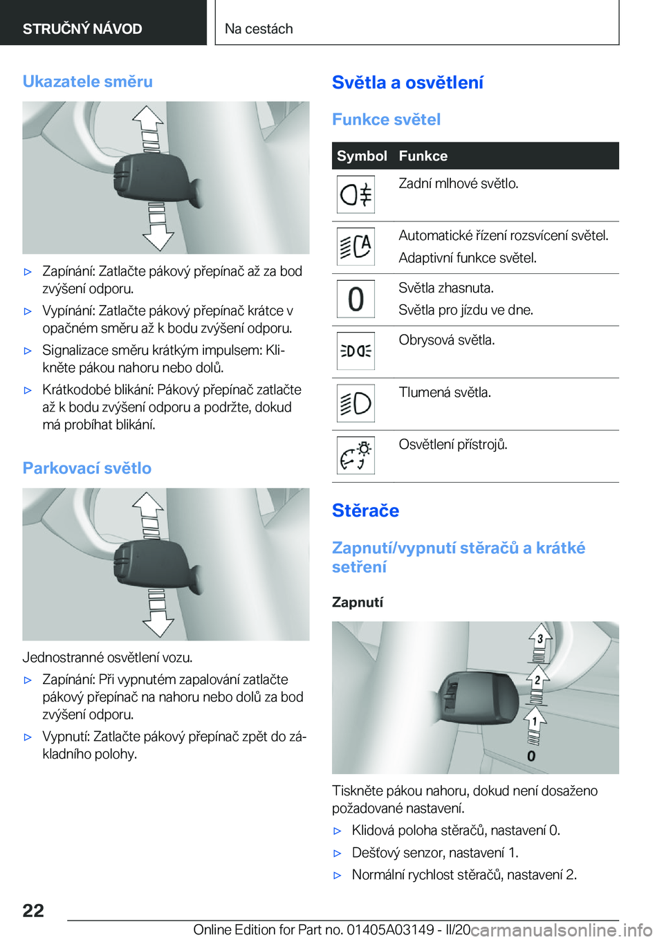 BMW M4 2020  Návod na použití (in Czech) �U�k�a�z�a�t�e�l�e��s�m�ě�r�u'x�Z�a�p�