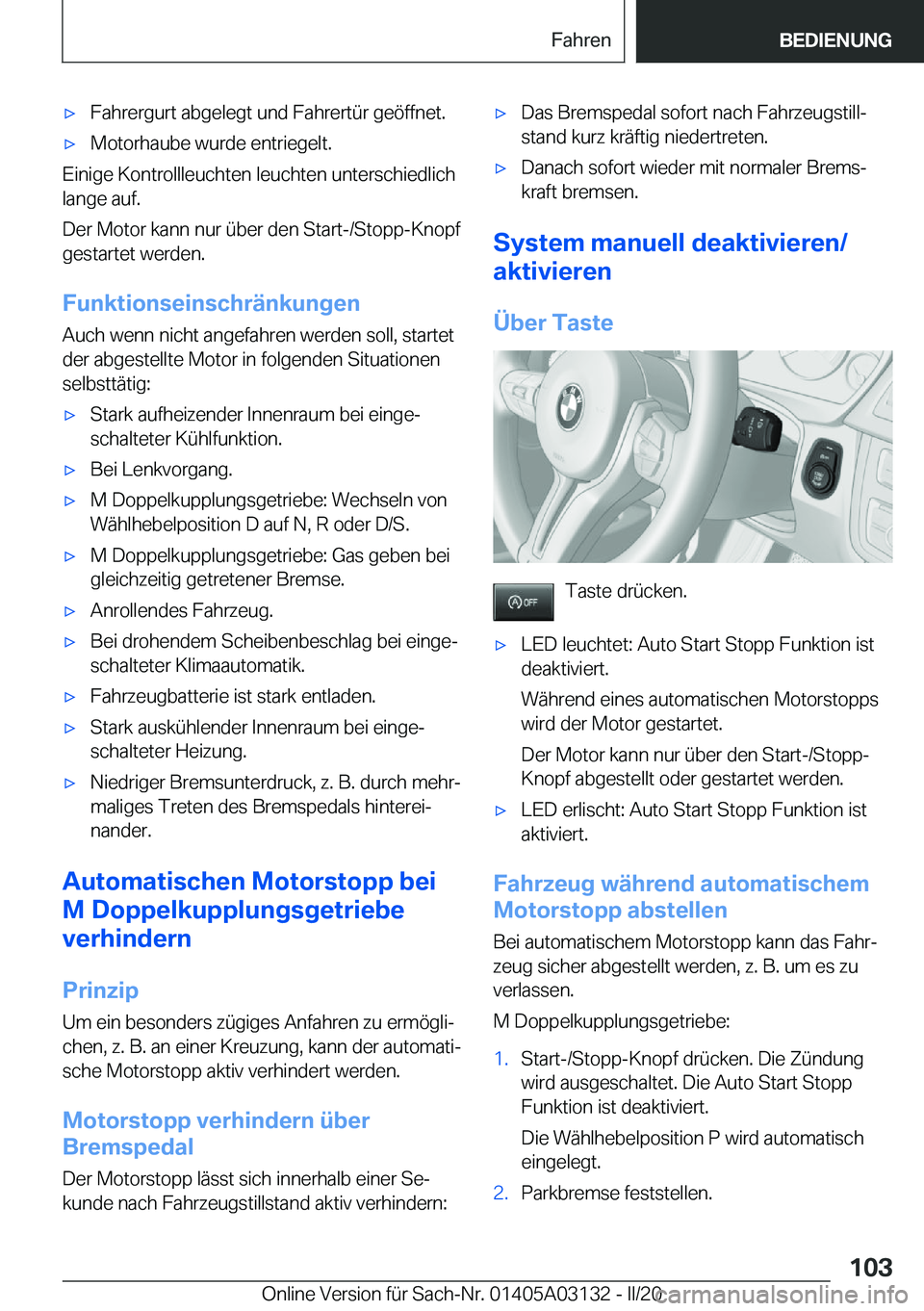 BMW M4 2020  Betriebsanleitungen (in German) 'x�F�a�h�r�e�r�g�u�r�t��a�b�g�e�l�e�g�t��u�n�d��F�a�h�r�e�r�t�