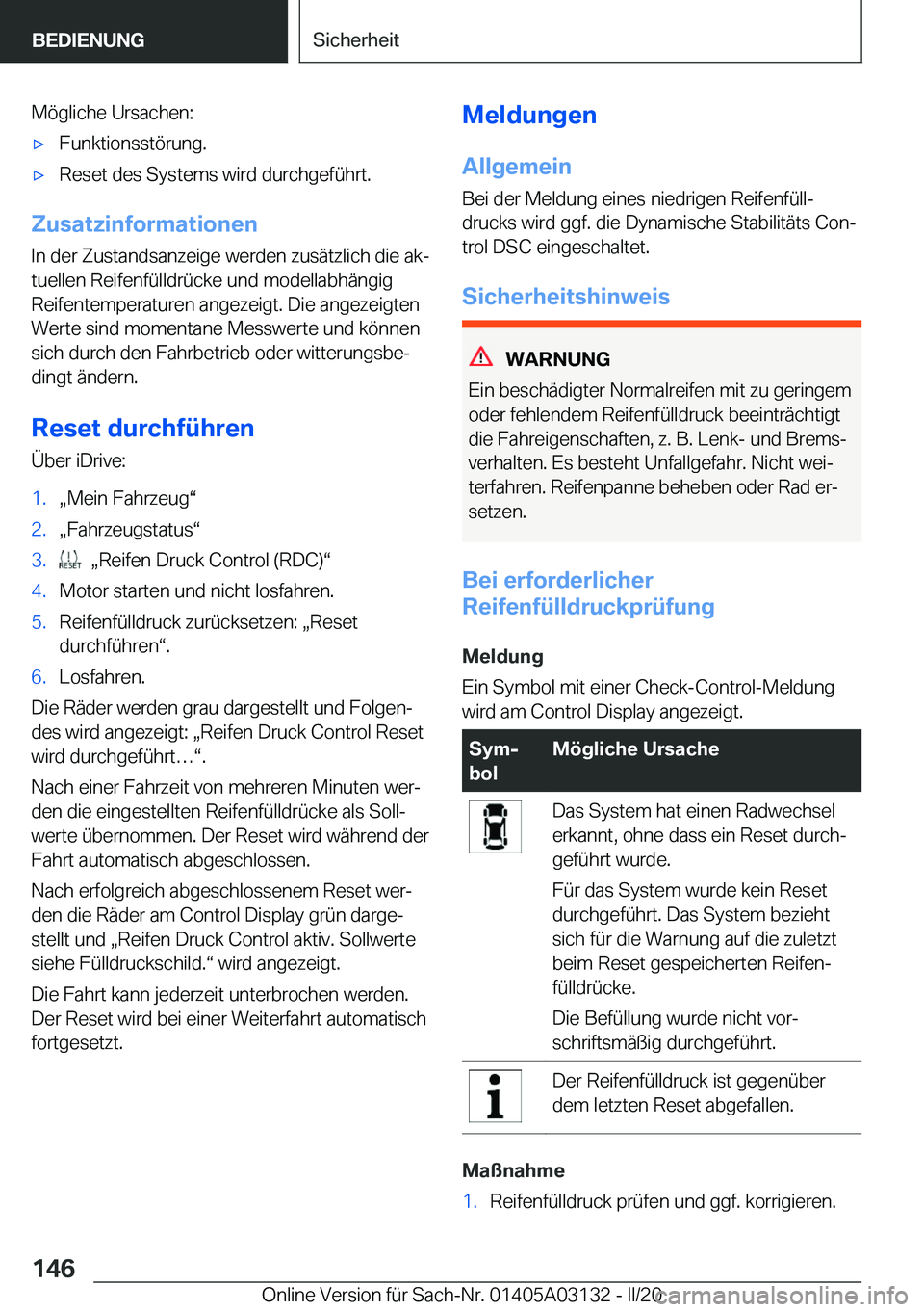 BMW M4 2020  Betriebsanleitungen (in German) �M�