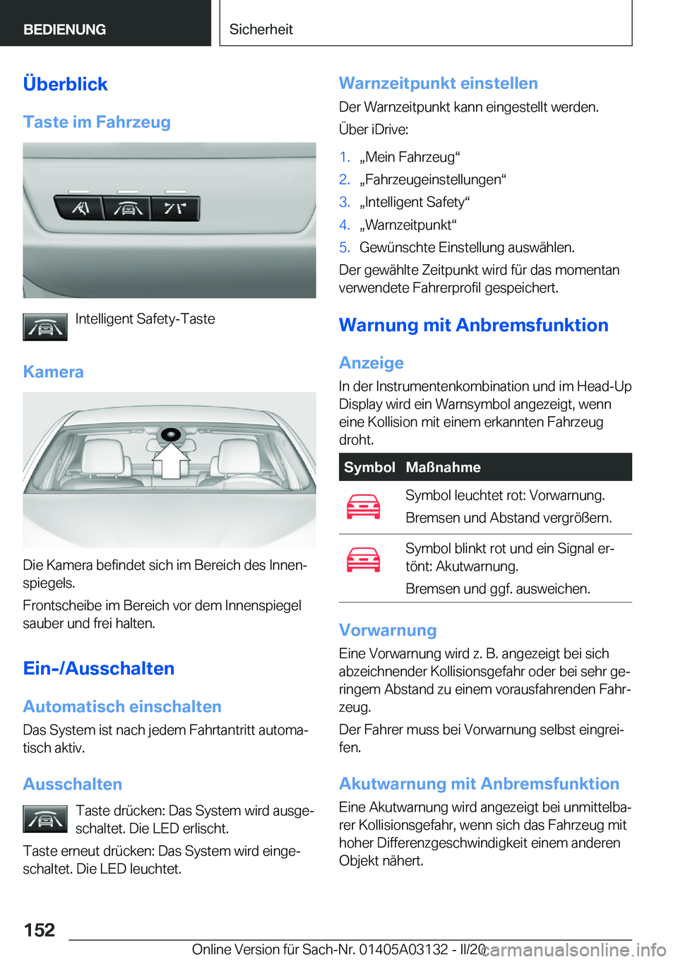 BMW M4 2020  Betriebsanleitungen (in German) �