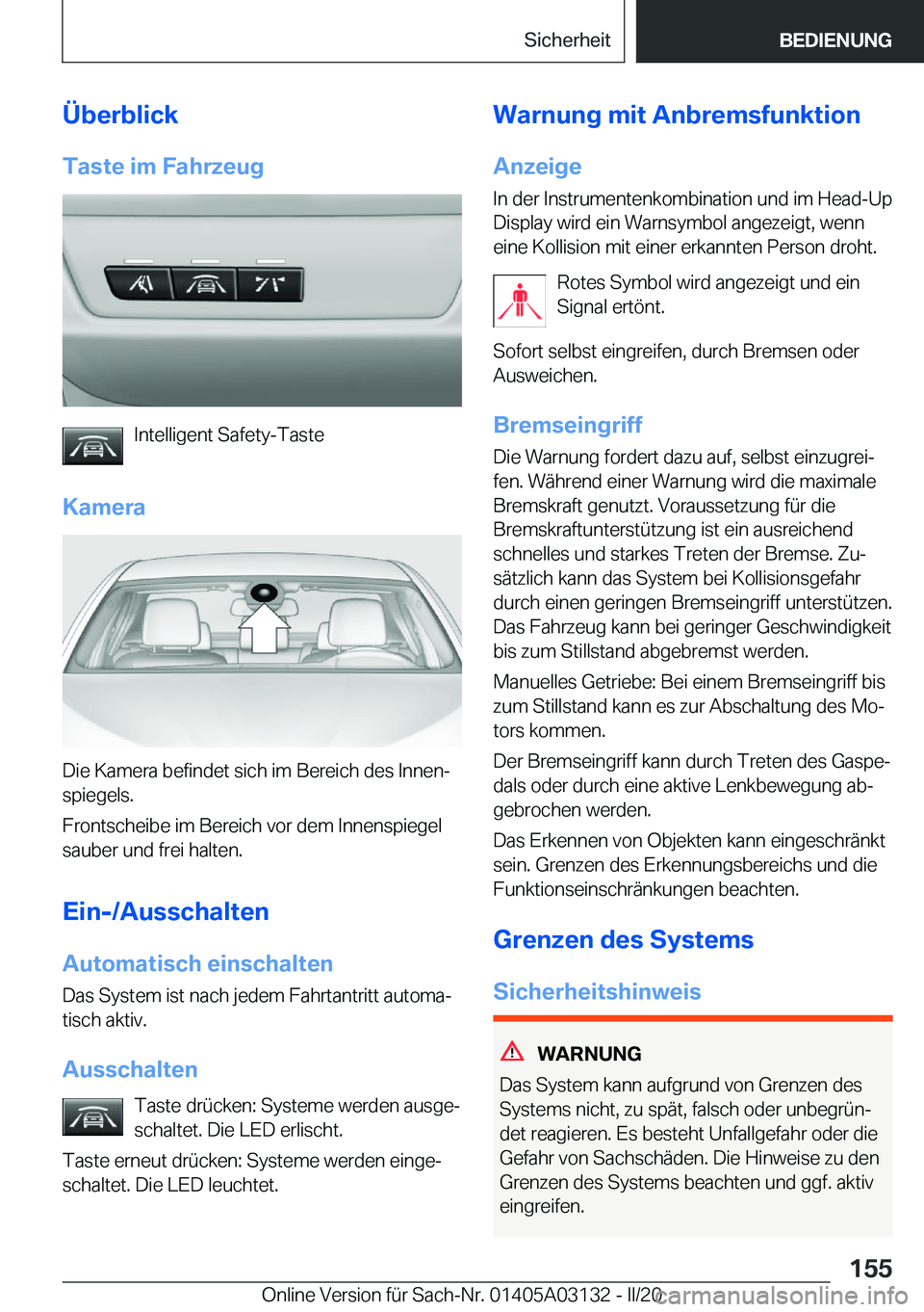 BMW M4 2020  Betriebsanleitungen (in German) �