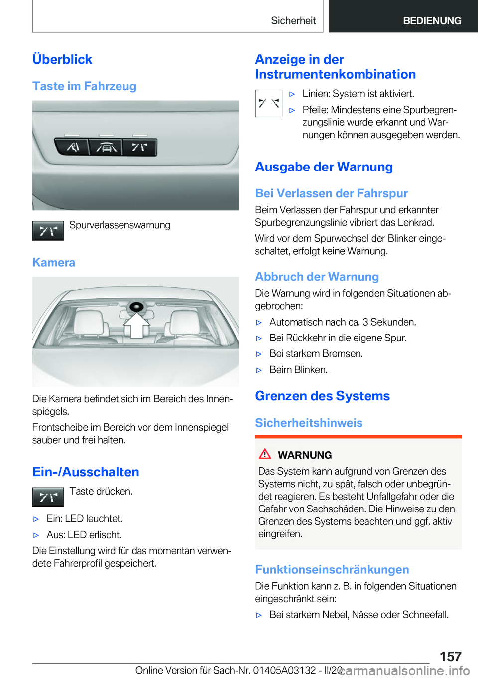 BMW M4 2020  Betriebsanleitungen (in German) �