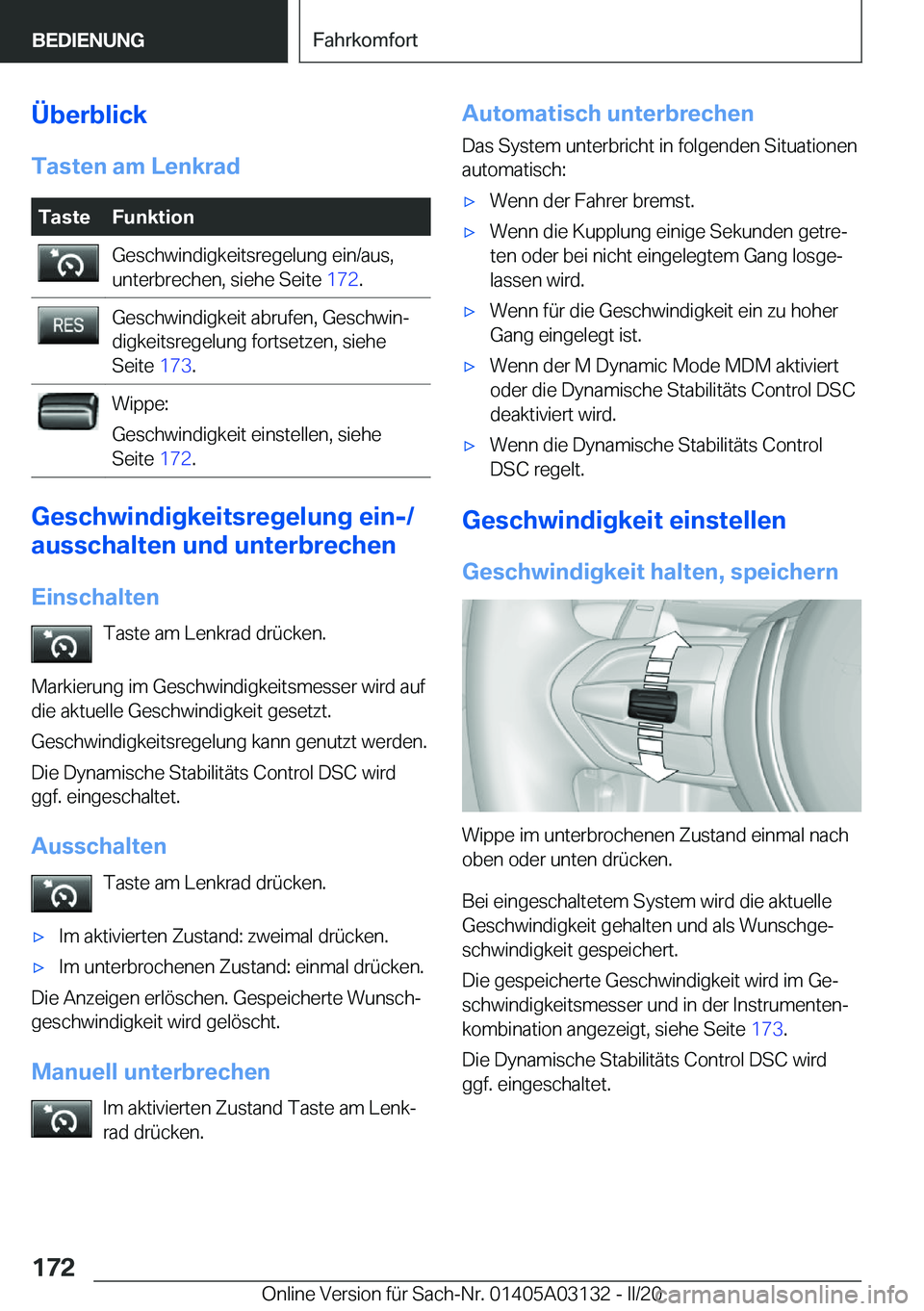 BMW M4 2020  Betriebsanleitungen (in German) �