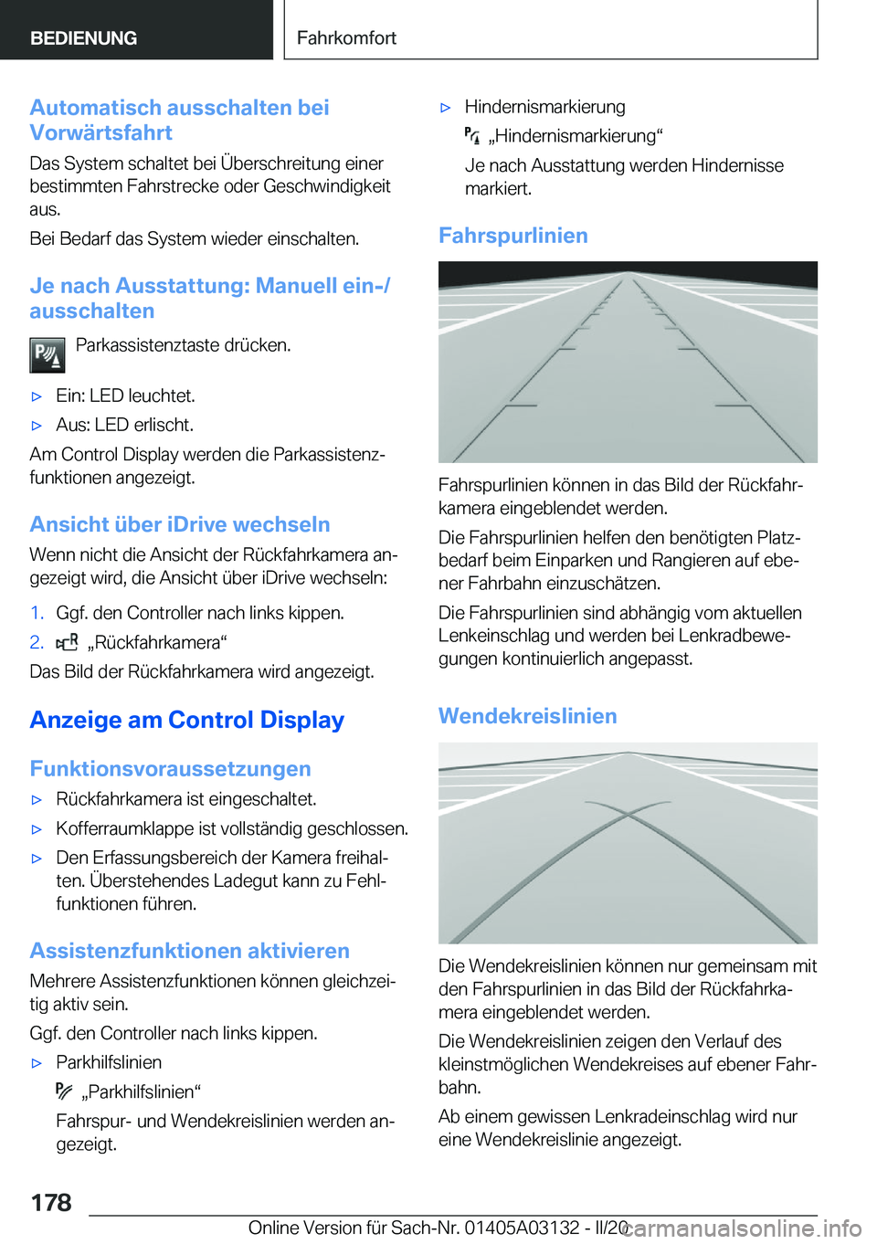 BMW M4 2020  Betriebsanleitungen (in German) �A�u�t�o�m�a�t�i�s�c�h��a�u�s�s�c�h�a�l�t�e�n��b�e�i
�V�o�r�w�