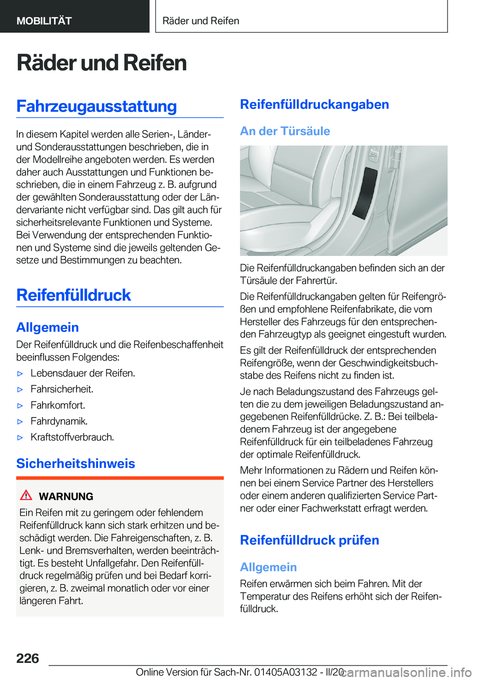 BMW M4 2020  Betriebsanleitungen (in German) �R�