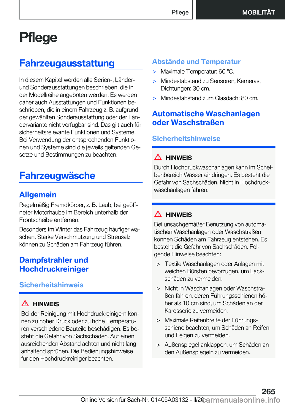 BMW M4 2020  Betriebsanleitungen (in German) �P�f�l�e�g�e�F�a�h�r�z�e�u�g�a�u�s�s�t�a�t�t�u�n�g
�I�n��d�i�e�s�e�m��K�a�p�i�t�e�l��w�e�r�d�e�n��a�l�l�e��S�e�r�i�e�n�-�,��L�