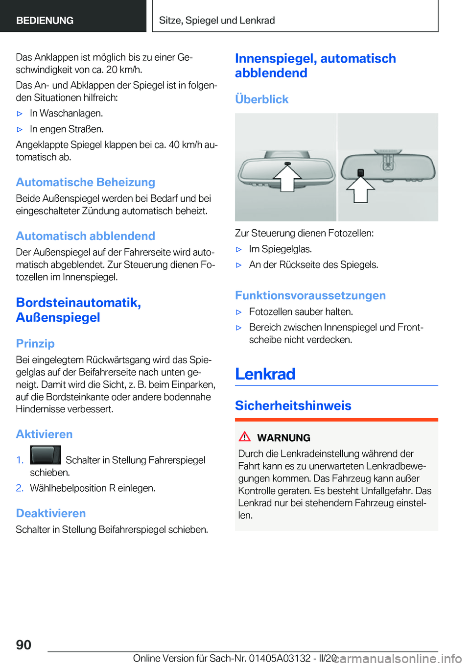 BMW M4 2020  Betriebsanleitungen (in German) �D�a�s��A�n�k�l�a�p�p�e�n��i�s�t��m�