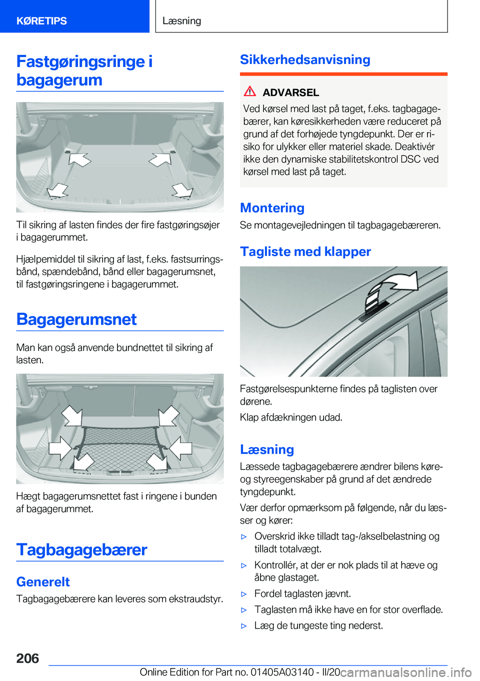 BMW M4 2020  InstruktionsbØger (in Danish) �F�a�s�t�g�