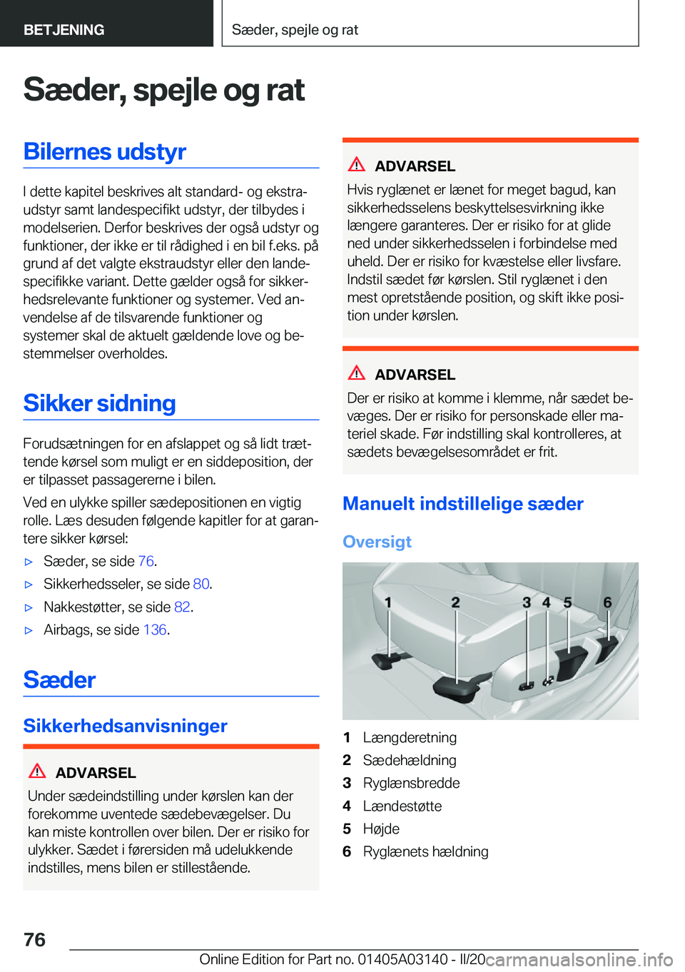 BMW M4 2020  InstruktionsbØger (in Danish) �S�æ�d�e�r�,��s�p�e�j�l�e��o�g��r�a�t�B�i�l�e�r�n�e�s��u�d�s�t�y�r
�I��d�e�t�t�e��k�a�p�i�t�e�l��b�e�s�k�r�i�v�e�s��a�l�t��s�t�a�n�d�a�r�d�-��o�g��e�k�s�t�r�aj
�u�d�s�t�y�r��s�a�m�t��l�
