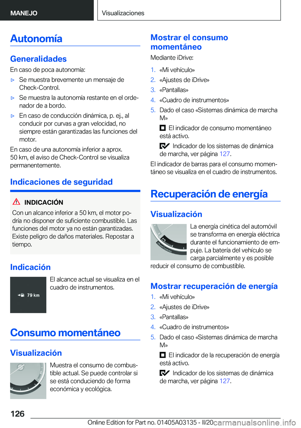 BMW M4 2020  Manuales de Empleo (in Spanish) �A�u�t�o�n�o�m�