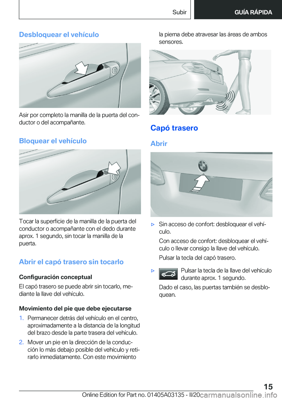 BMW M4 2020  Manuales de Empleo (in Spanish) �D�e�s�b�l�o�q�u�e�a�r��e�l��v�e�h�