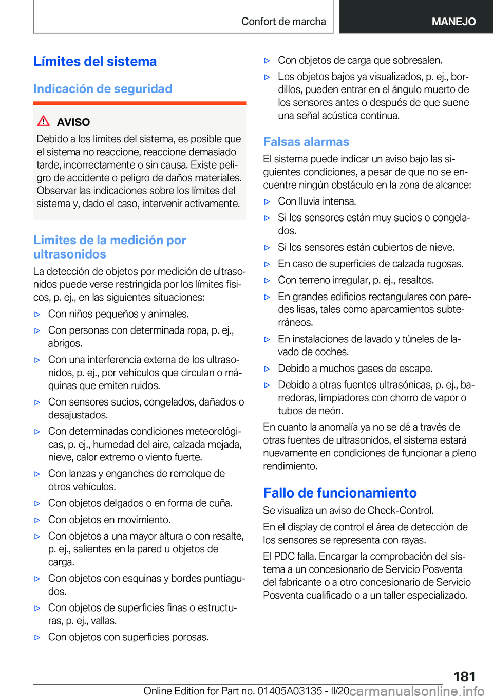 BMW M4 2020  Manuales de Empleo (in Spanish) �L�