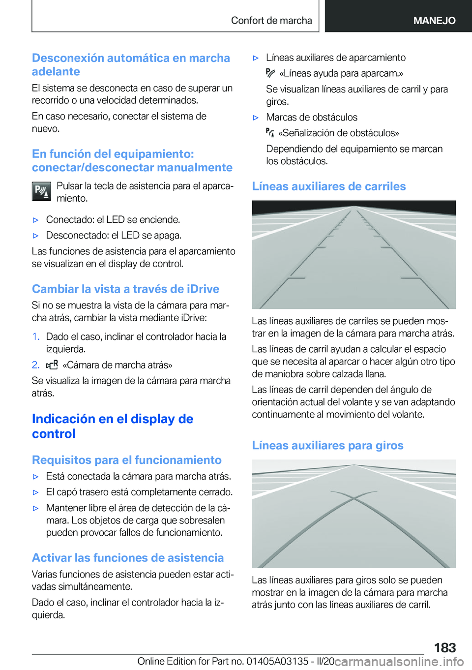 BMW M4 2020  Manuales de Empleo (in Spanish) �D�e�s�c�o�n�e�x�i�