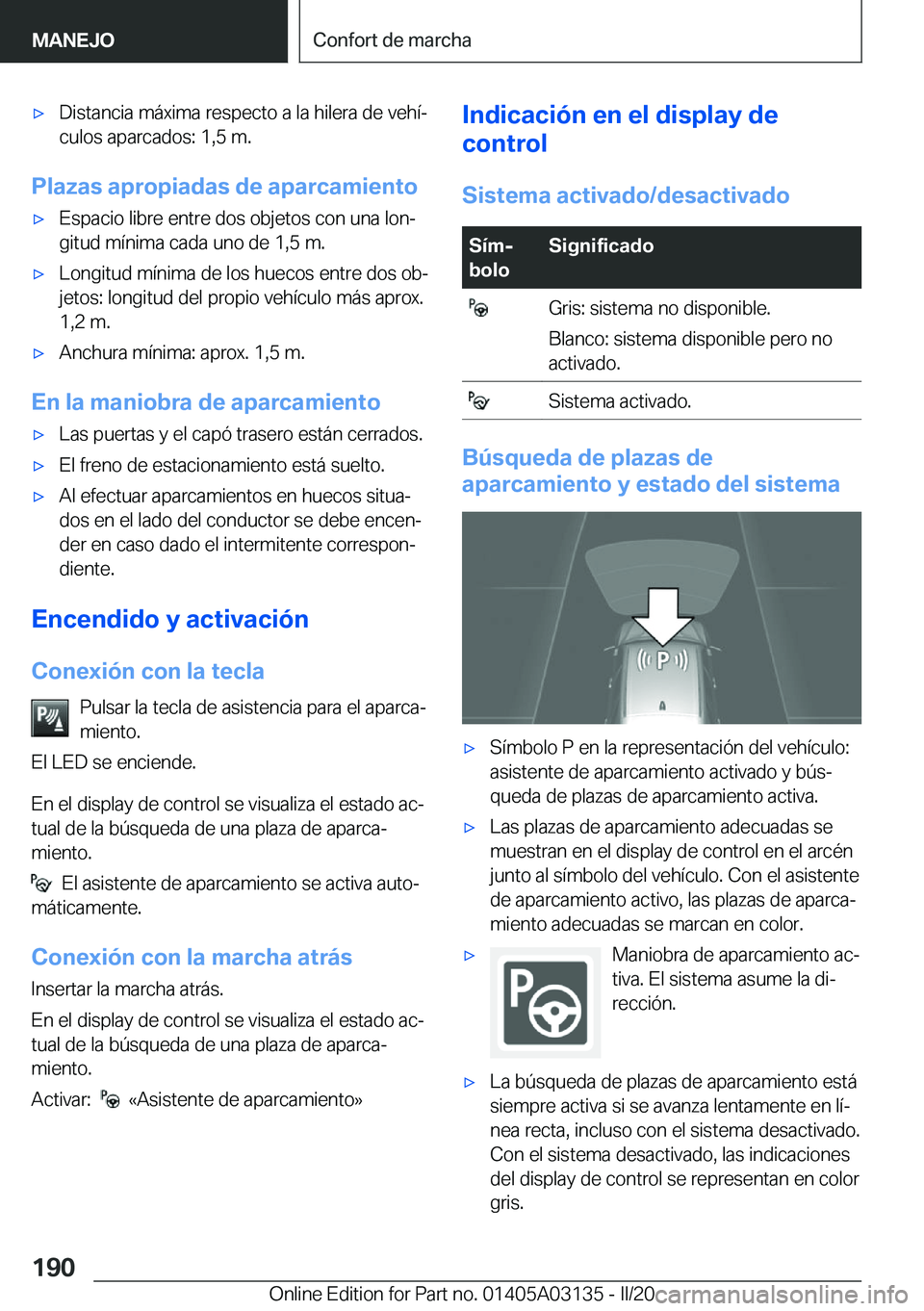 BMW M4 2020  Manuales de Empleo (in Spanish) x�D�i�s�t�a�n�c�i�a��m�