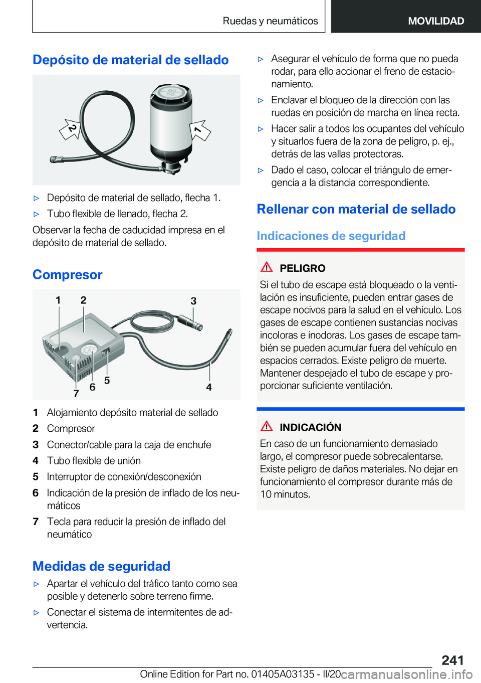 BMW M4 2020  Manuales de Empleo (in Spanish) �D�e�p�