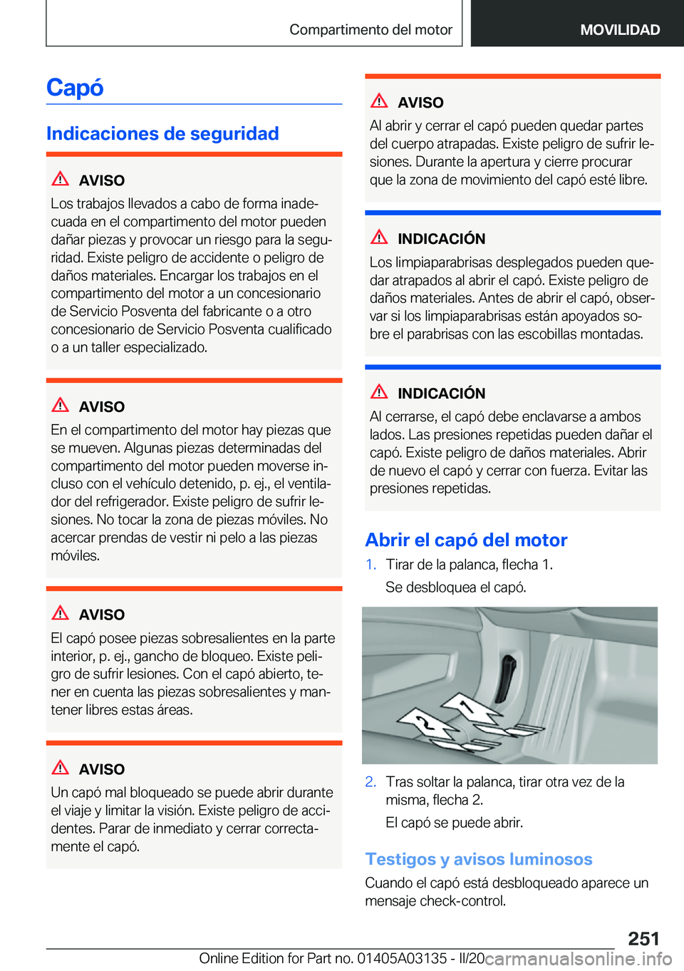 BMW M4 2020  Manuales de Empleo (in Spanish) �C�a�p�