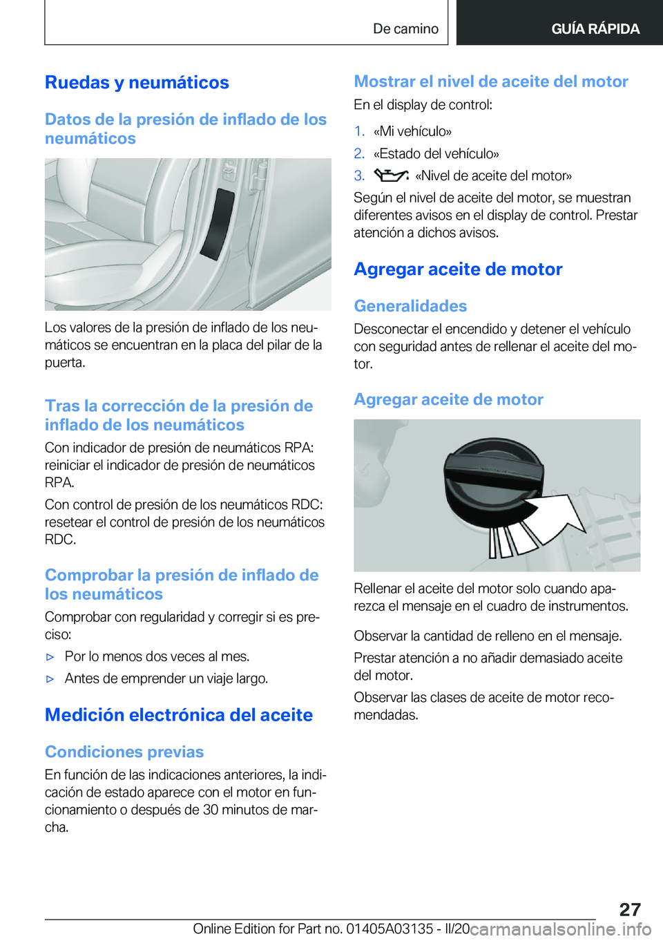 BMW M4 2020  Manuales de Empleo (in Spanish) �R�u�e�d�a�s��y��n�e�u�m�
