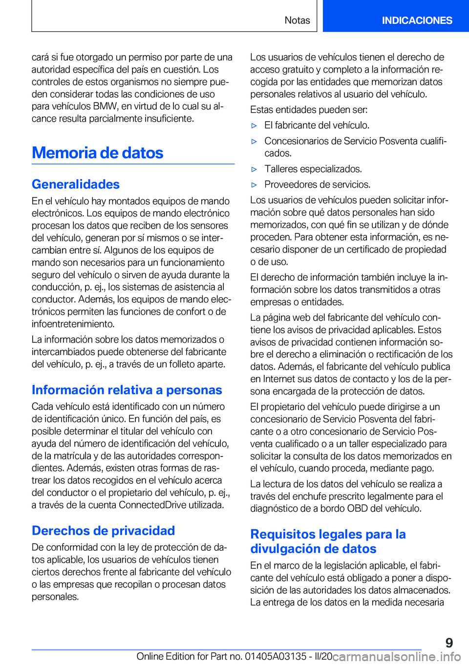 BMW M4 2020  Manuales de Empleo (in Spanish) �c�a�r�
