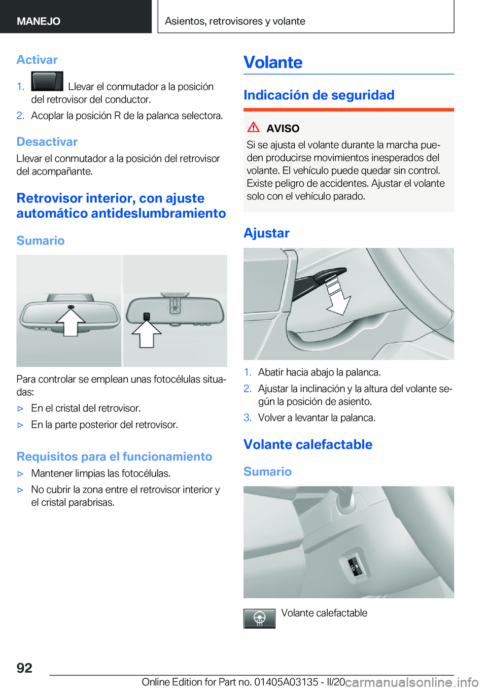 BMW M4 2020  Manuales de Empleo (in Spanish) �A�c�t�i�v�a�r�1�.���L�l�e�v�a�r��e�l��c�o�n�m�u�t�a�d�o�r��a��l�a��p�o�s�i�c�i�