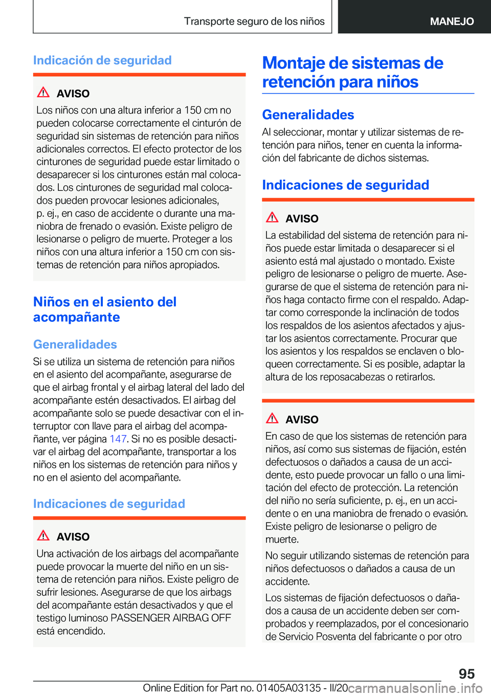 BMW M4 2020  Manuales de Empleo (in Spanish) �I�n�d�i�c�a�c�i�