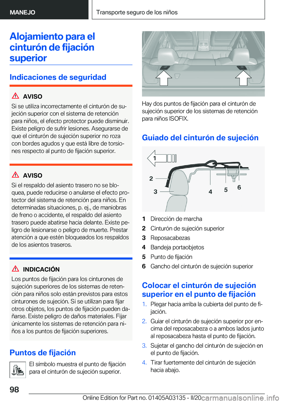 BMW M4 2020  Manuales de Empleo (in Spanish) �A�l�o�j�a�m�i�e�n�t�o��p�a�r�a��e�l�c�i�n�t�u�r�