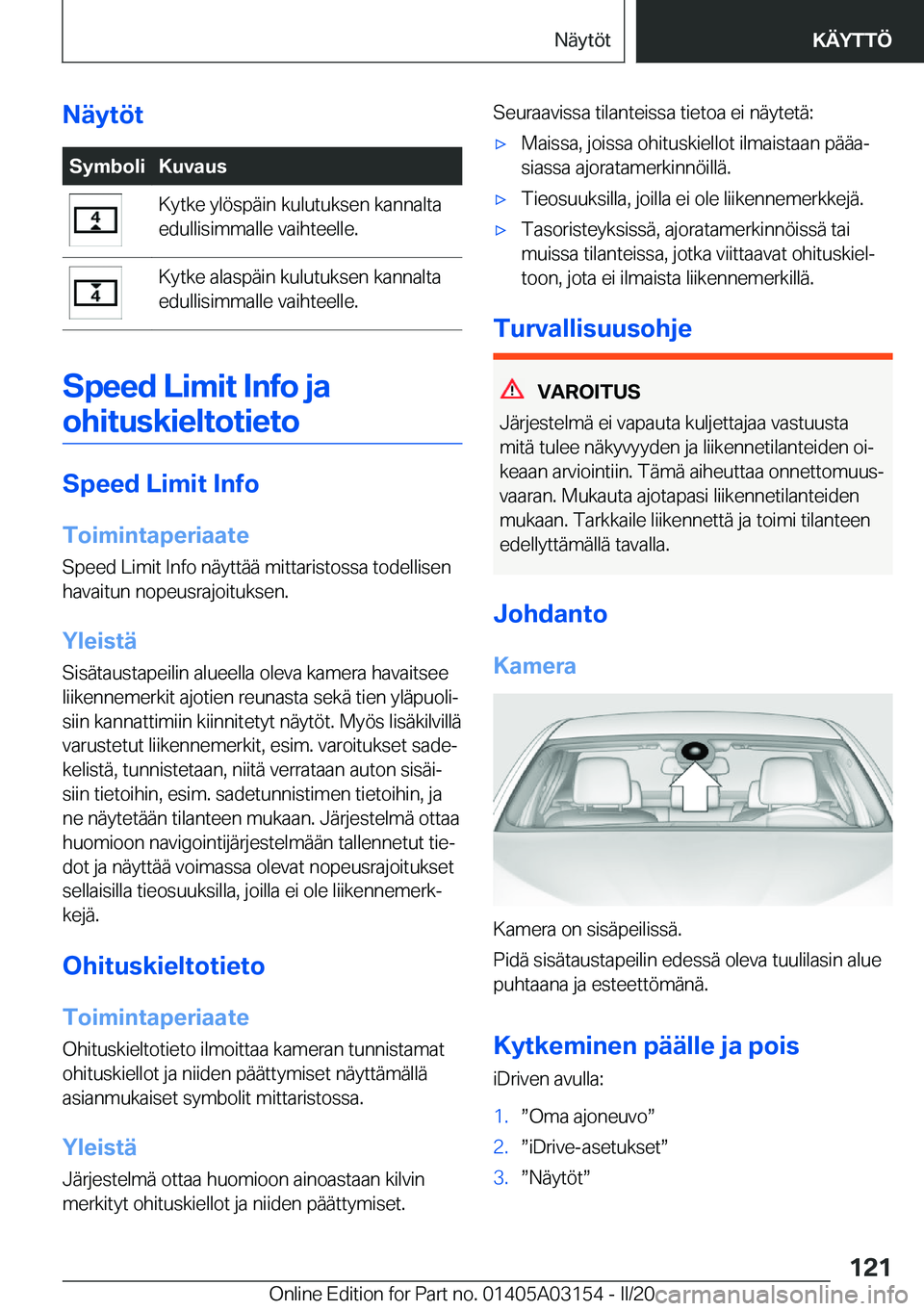 BMW M4 2020  Omistajan Käsikirja (in Finnish) �N�