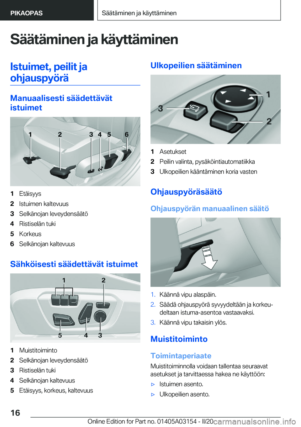 BMW M4 2020  Omistajan Käsikirja (in Finnish) �S�