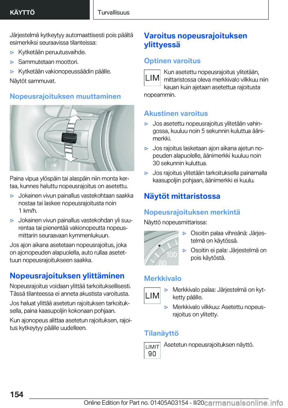 BMW M4 2020  Omistajan Käsikirja (in Finnish) �J�