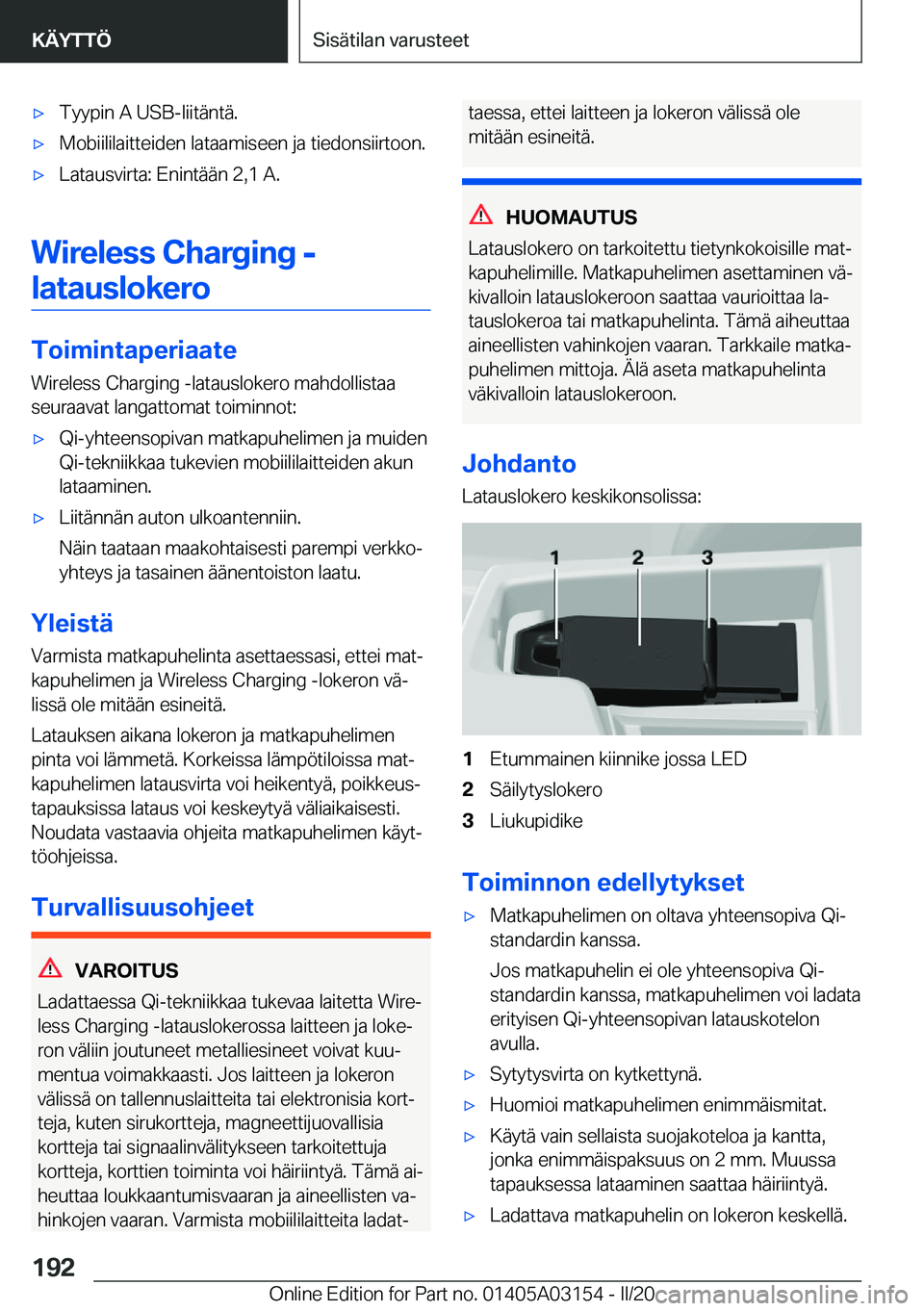 BMW M4 2020  Omistajan Käsikirja (in Finnish) 'x�T�y�y�p�i�n��A��U�S�B�-�l�i�i�t�