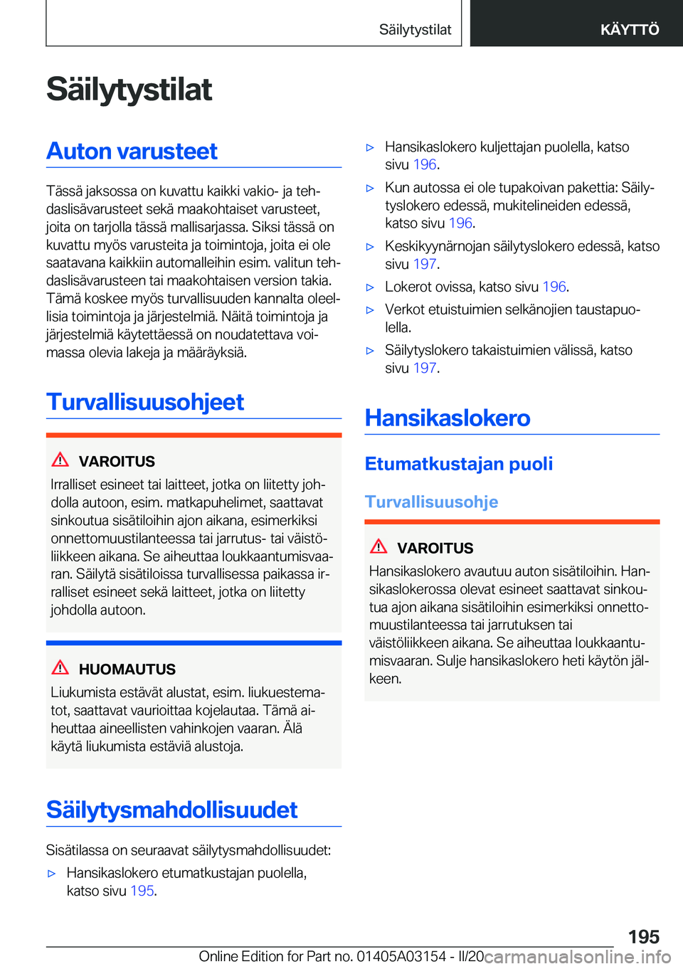 BMW M4 2020  Omistajan Käsikirja (in Finnish) �S�