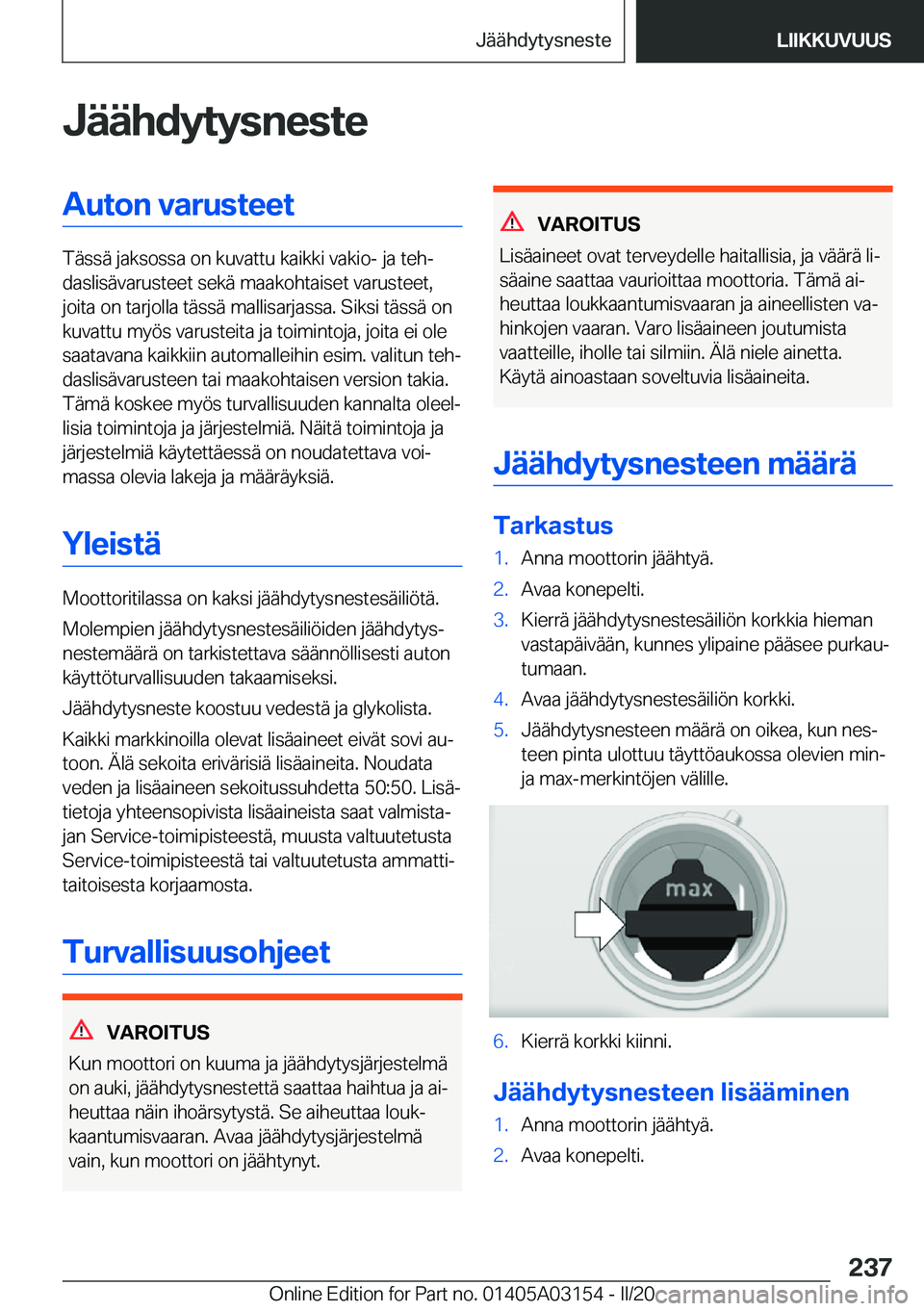 BMW M4 2020  Omistajan Käsikirja (in Finnish) �J�
