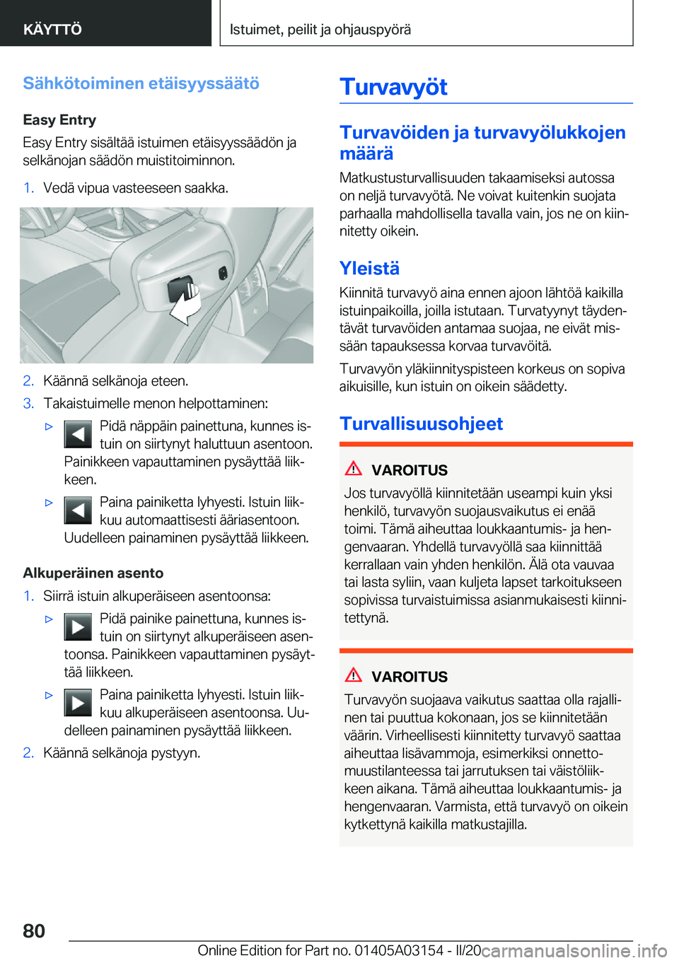 BMW M4 2020  Omistajan Käsikirja (in Finnish) �S�