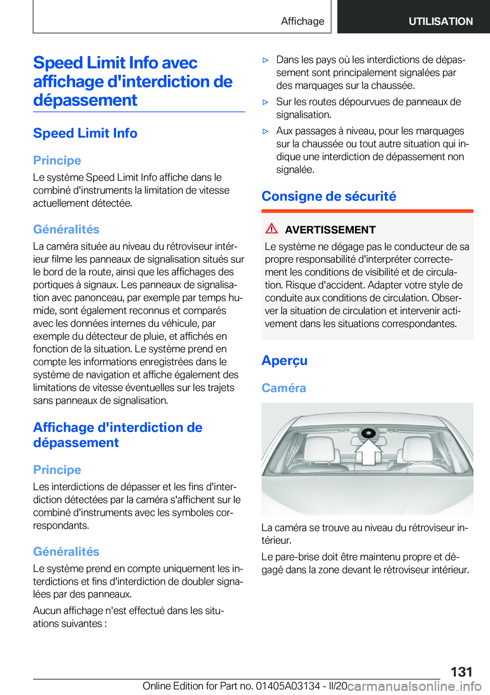 BMW M4 2020  Notices Demploi (in French) �S�p�e�e�d��L�i�m�i�t��I�n�f�o��a�v�e�c�a�f�f�i�c�h�a�g�e��d�'�i�n�t�e�r�d�i�c�t�i�o�n��d�e �d�é�p�a�s�s�e�m�e�n�t
�S�p�e�e�d��L�i�m�i�t��I�n�f�o
�P�r�i�n�c�i�p�e�L�e��s�y�s�t�è�m�e��S�
