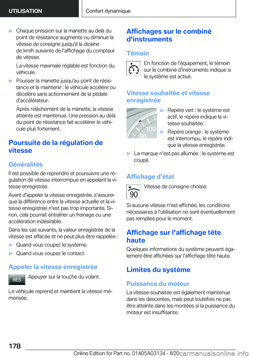BMW M4 2020  Notices Demploi (in French) 'x�C�h�a�q�u�e��p�r�e�s�s�i�o�n��s�u�r��l�a��m�a�n�e�t�t�e��a�u��d�e�l�