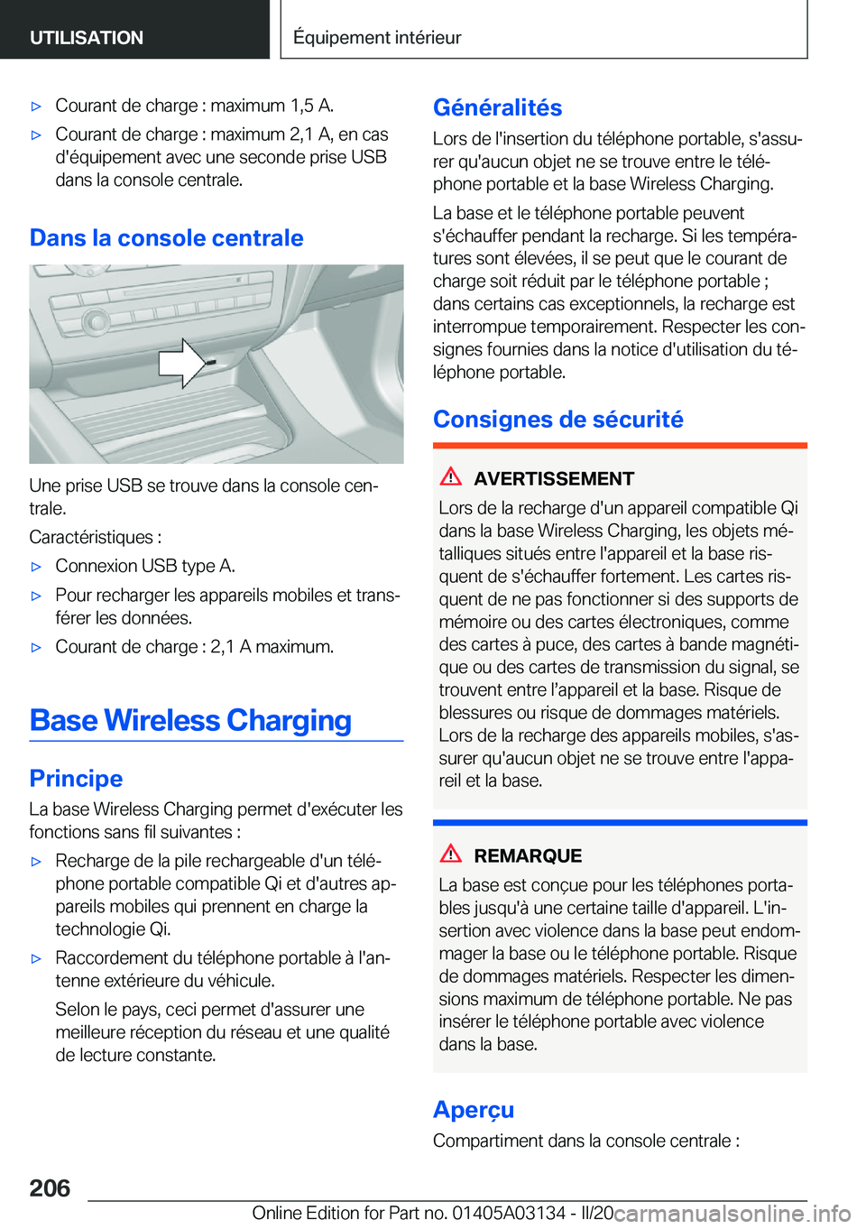 BMW M4 2020  Notices Demploi (in French) 'x�C�o�u�r�a�n�t��d�e��c�h�a�r�g�e��:��m�a�x�i�m�u�m��1�,�5��A�.'x�C�o�u�r�a�n�t��d�e��c�h�a�r�g�e��:��m�a�x�i�m�u�m��2�,�1��A�,��e�n��c�a�s
�d�'�é�q�u�i�p�e�m�e�n�t��a�v�e