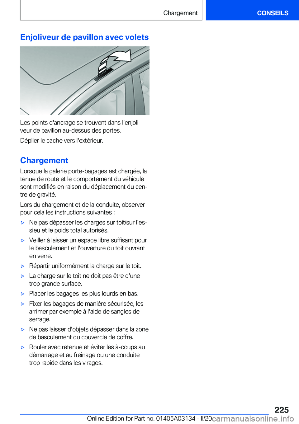 BMW M4 2020  Notices Demploi (in French) �E�n�j�o�l�i�v�e�u�r��d�e��p�a�v�i�l�l�o�n��a�v�e�c��v�o�l�e�t�s
�L�e�s��p�o�i�n�t�s��d�'�a�n�c�r�a�g�e��s�e��t�r�o�u�v�e�n�t��d�a�n�s��l�'�e�n�j�o�l�ij�v�e�u�r��d�e��p�a�v�i�l�l�