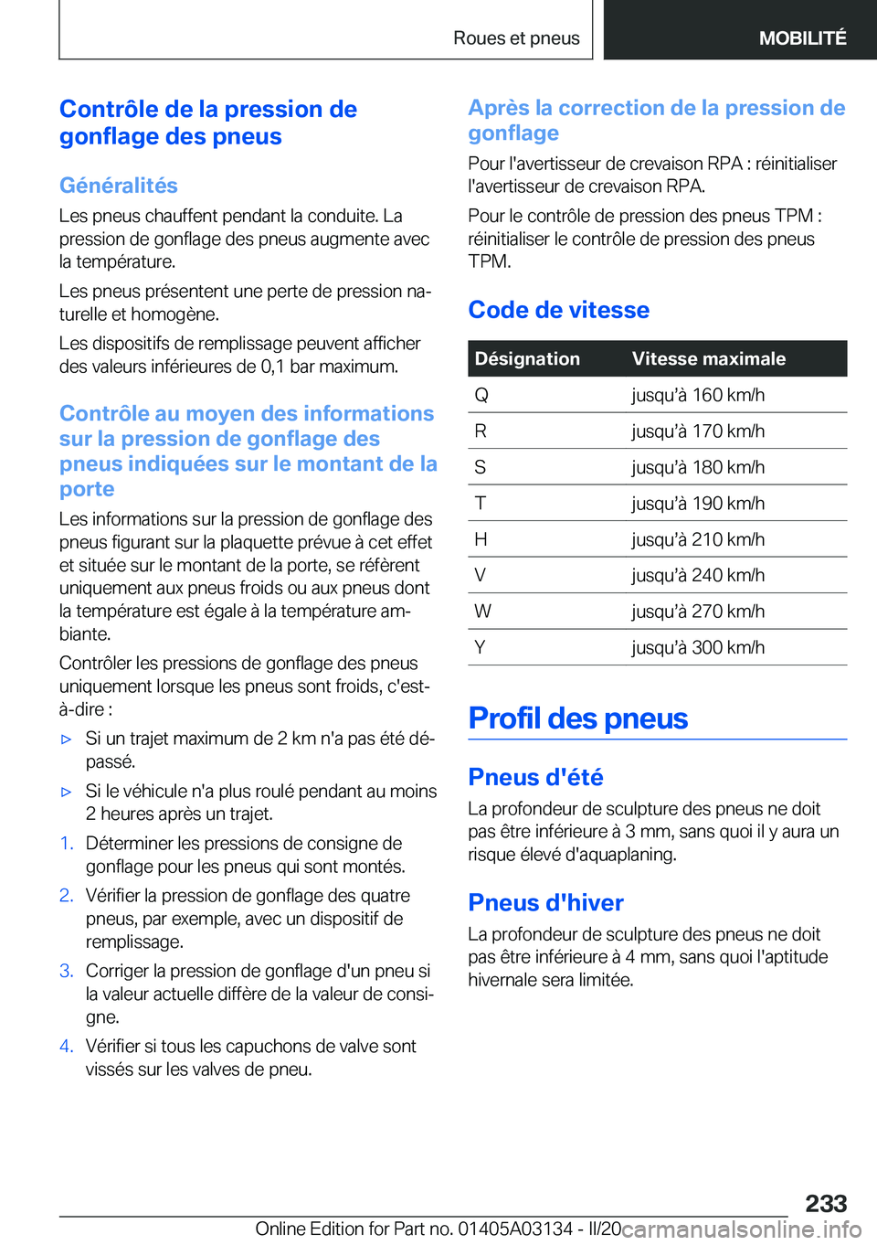 BMW M4 2020  Notices Demploi (in French) �C�o�n�t�r�