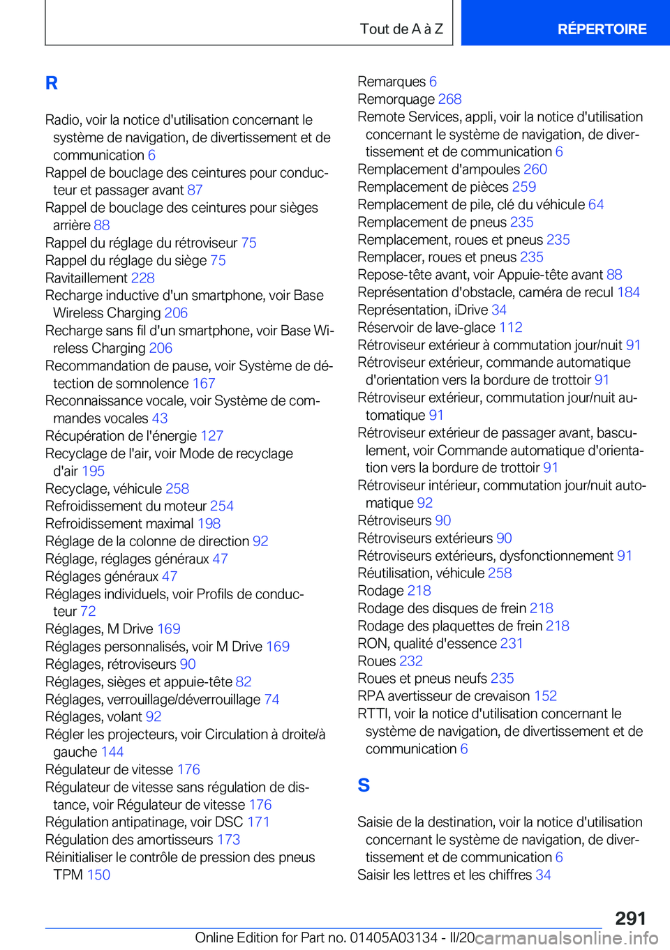 BMW M4 2020  Notices Demploi (in French) �R�R�a�d�i�o�,��v�o�i�r��l�a��n�o�t�i�c�e��d�'�u�t�i�l�i�s�a�t�i�o�n��c�o�n�c�e�r�n�a�n�t��l�e �s�y�s�t�è�m�e��d�e��n�a�v�i�g�a�t�i�o�n�,��d�e��d�i�v�e�r�t�i�s�s�e�m�e�n�t��e�t��d�e�c