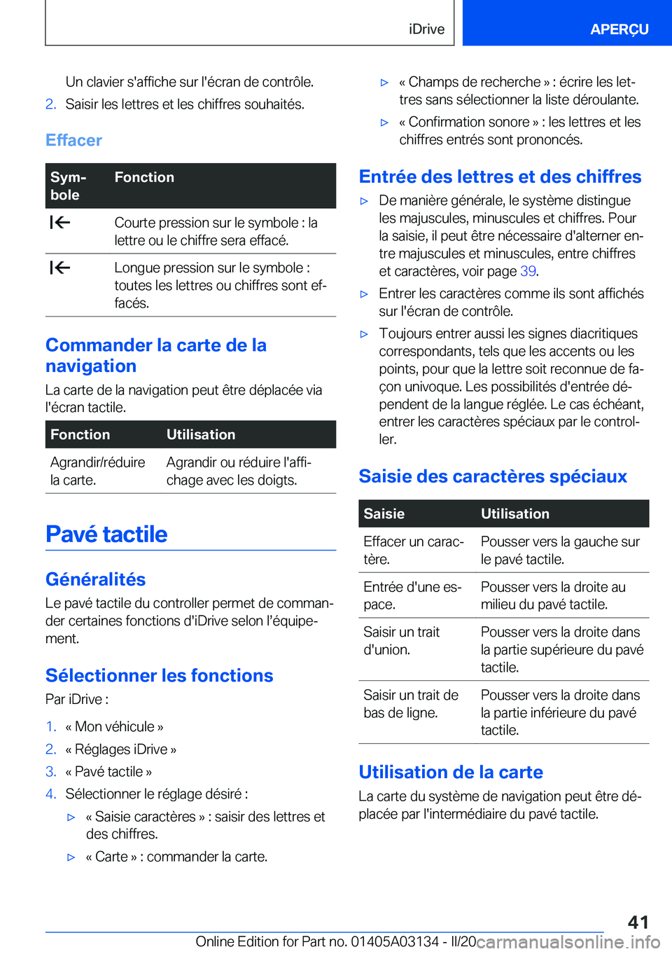 BMW M4 2020  Notices Demploi (in French) �U�n��c�l�a�v�i�e�r��s�'�a�f�f�i�c�h�e��s�u�r��l�'�é�c�r�a�n��d�e��c�o�n�t�r�